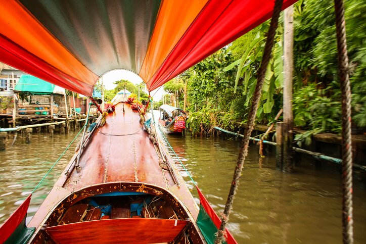 Rocket Boating along the Bangkok's Klong!