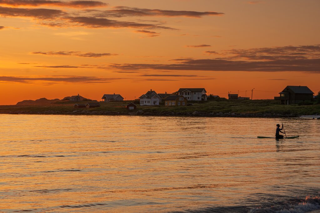 Svolvær offers stunning scenery and calm waters for sea kayaking