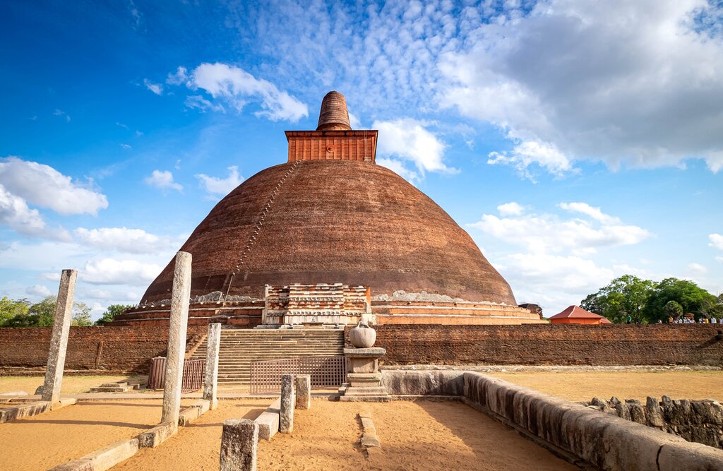 Jetavana Dagoba is one of the central landmarks of the sacred city of Anuradhapura