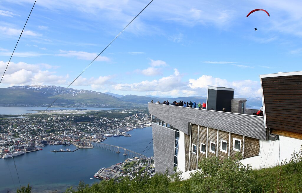 Overhead view of Tromsø