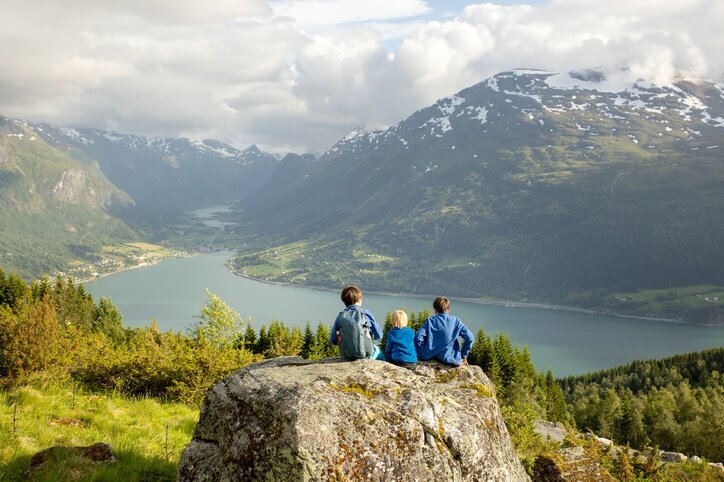 Admire the scenery on the drive to Fjaerland