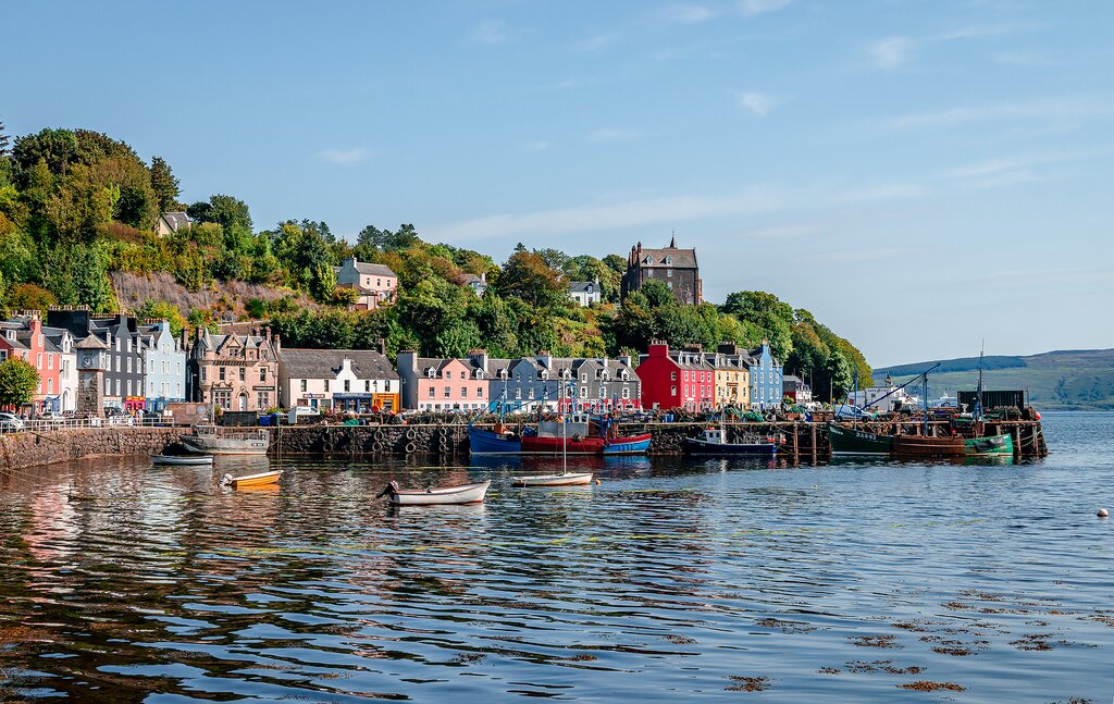 The colorful town of Tobermory on the Isle of Mull