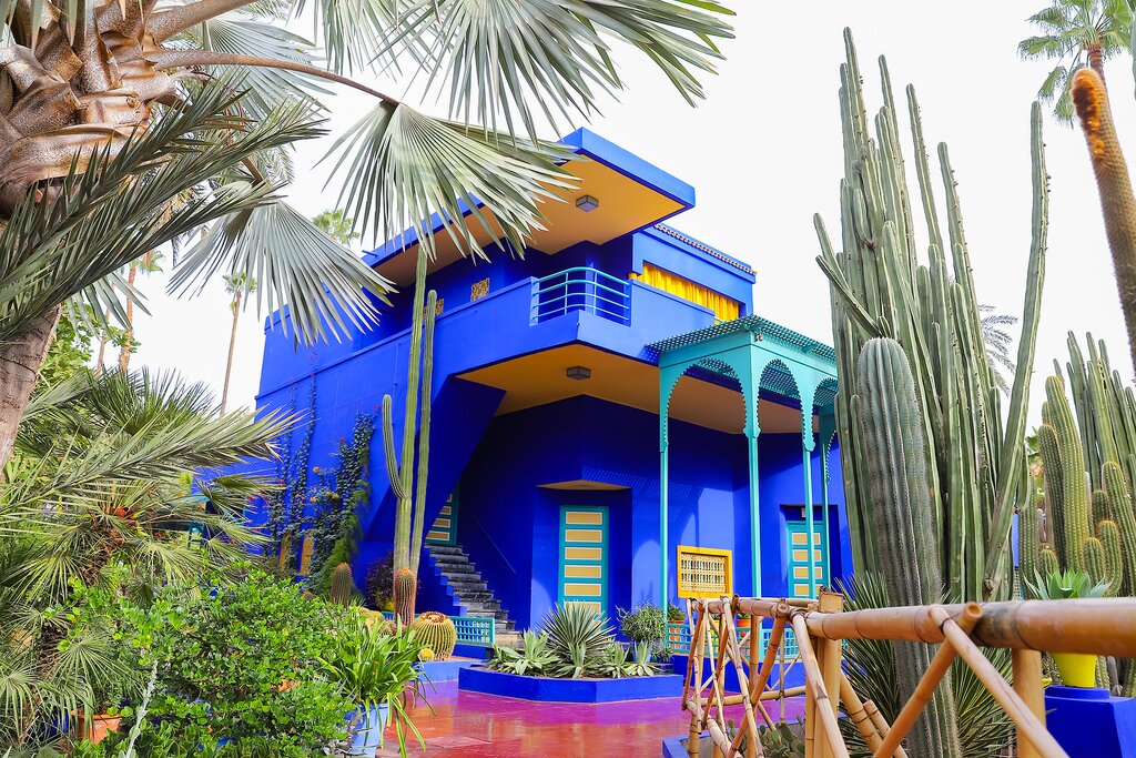 Morocco, Marrakech - Yves Saint Laurent House in Marjorelle Gardens.jpg