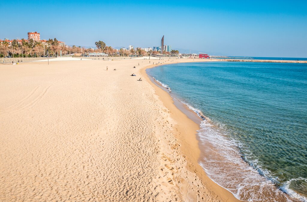 Self-Guided Beach Day in Barcelona