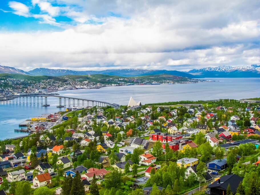 Winter view of Tromsø