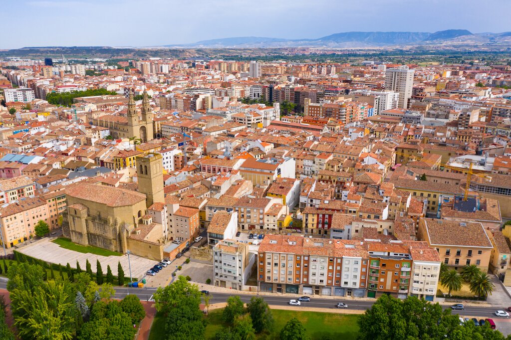 Aerial view of Logroño