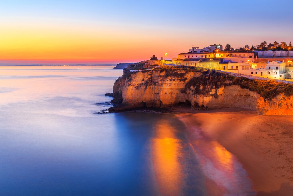 Village of Carvoeiro at night