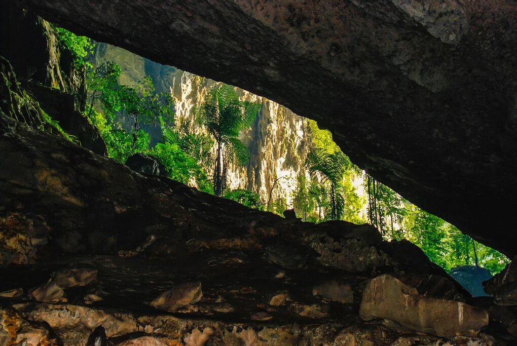 The entrance to Deer Cave in Gunung Mulu National Park