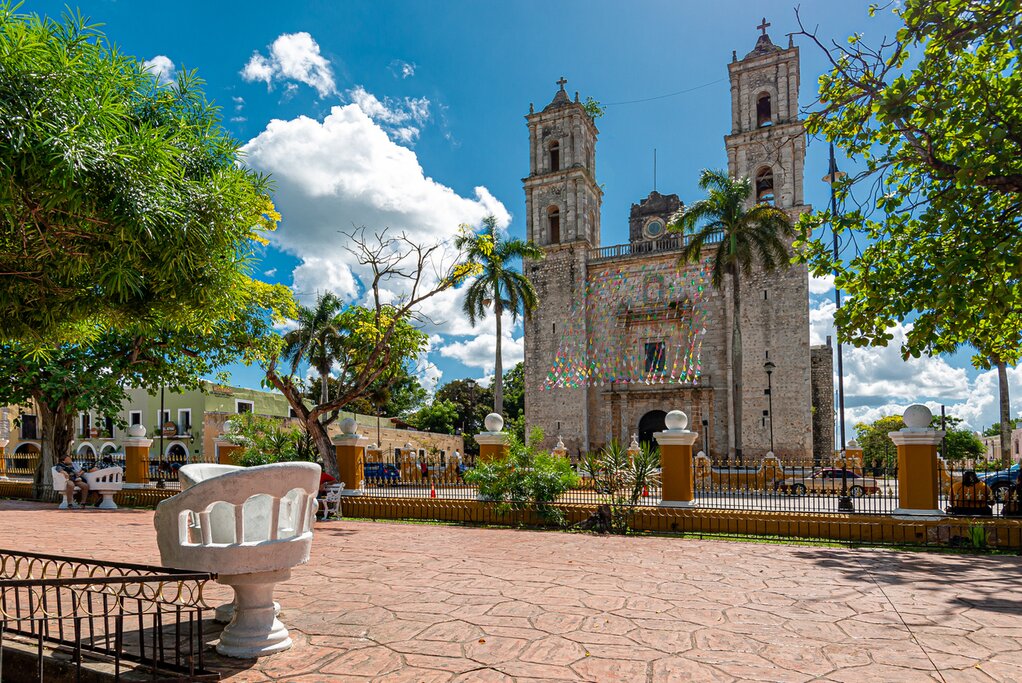 A central square in Valladolid, MX