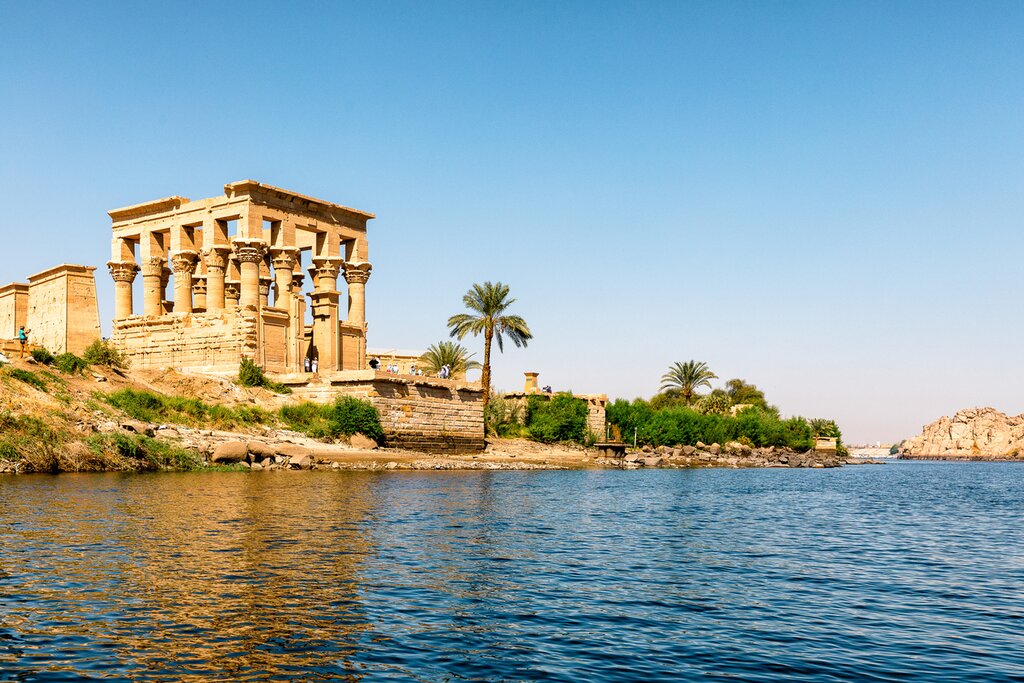 Spend four days cruising up the Nile River to see landmarks like Philae Temple