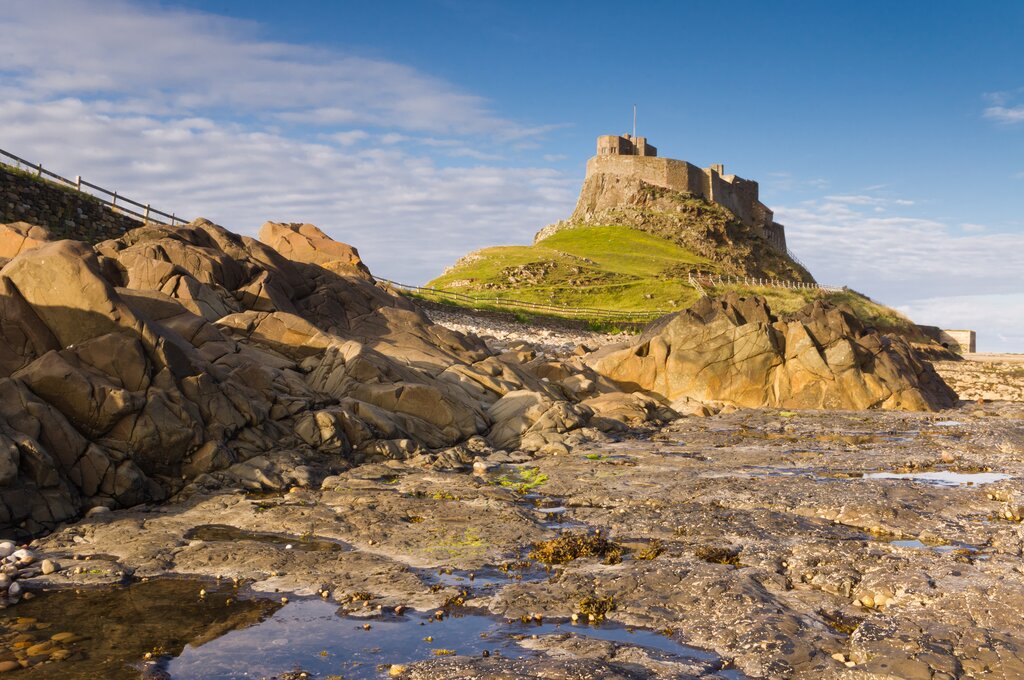 The castle on the Holy Island of Lindsifarne