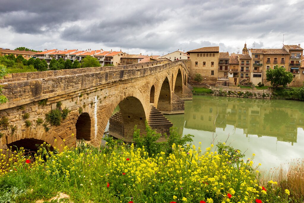 Take in the beauty of the 12th century bridge, Puente de la Reina