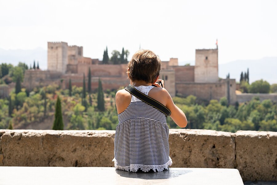 Looking out over the Alhambra in Granada