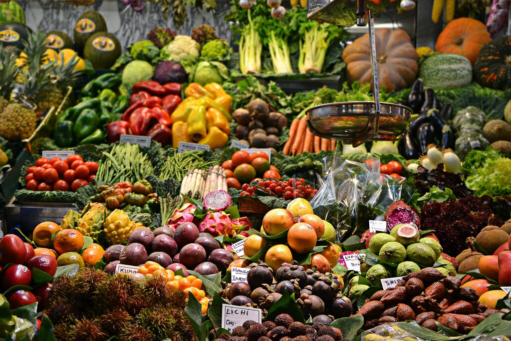 Food market in Portugal