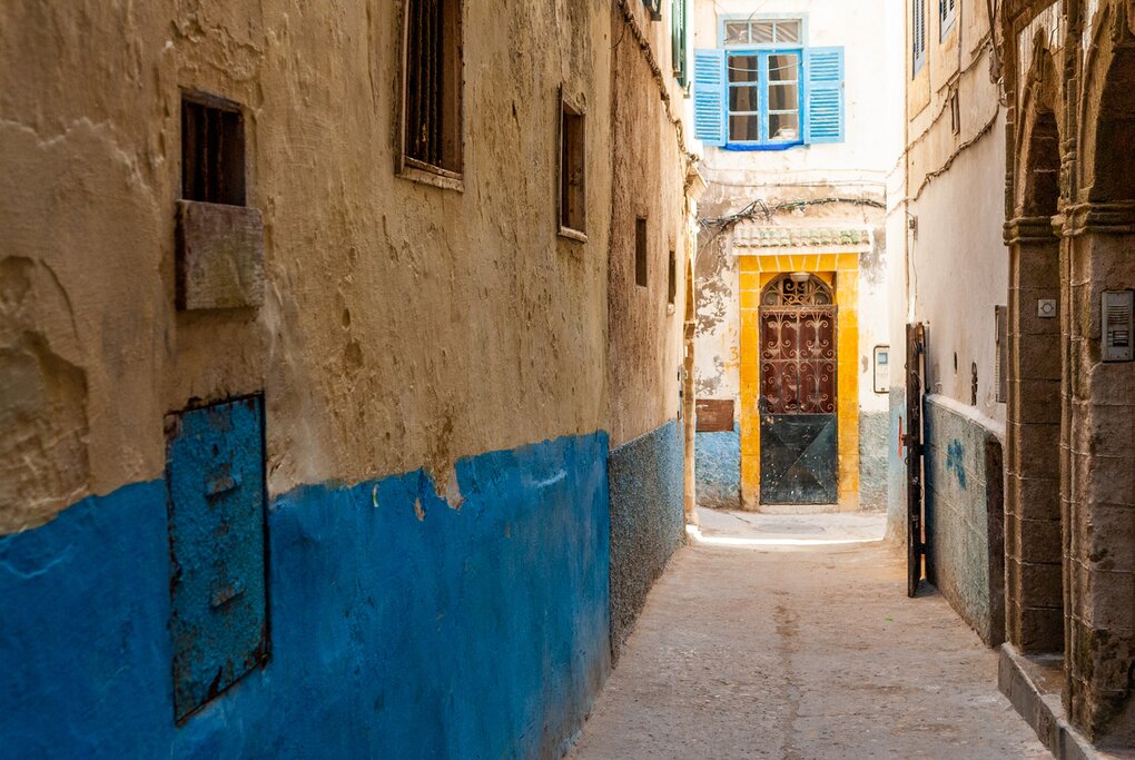 Walk through the Jewish Quarters, or Mellahs, of Moroccan cities like Essaouira