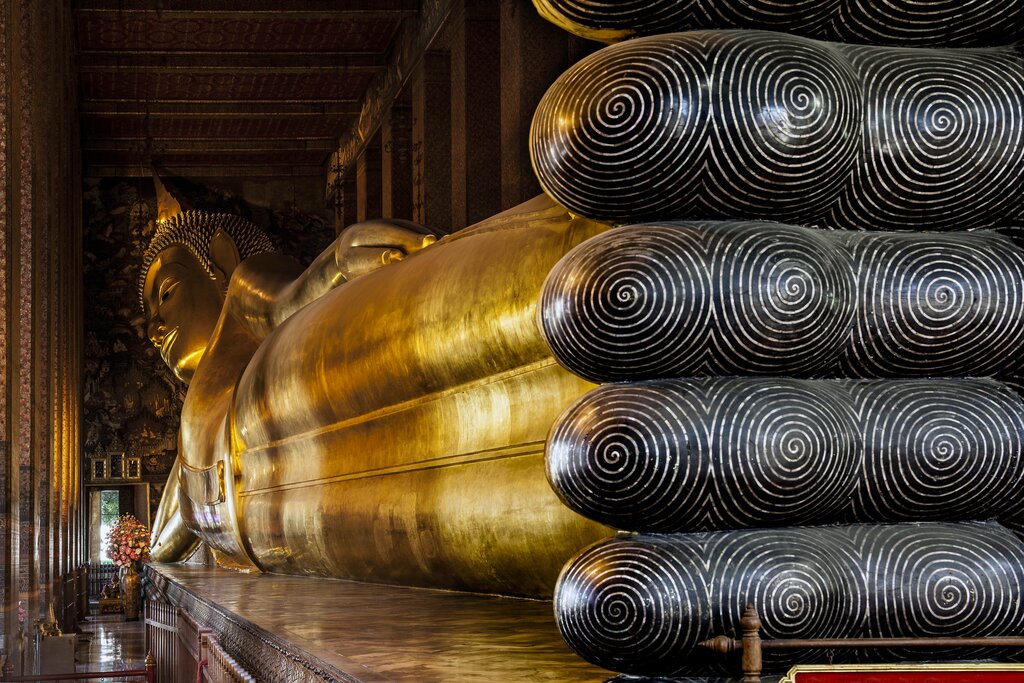 The reclining Buddha at Wat Pho Temple