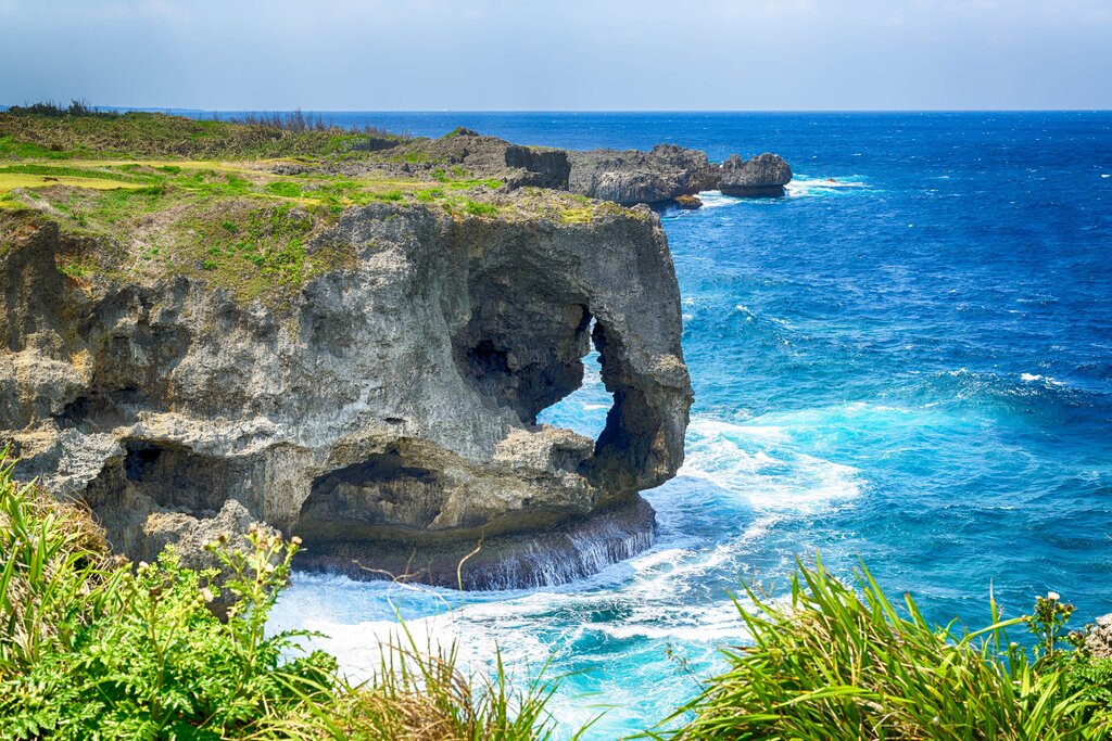Manzamo Cape in Okinawa Island