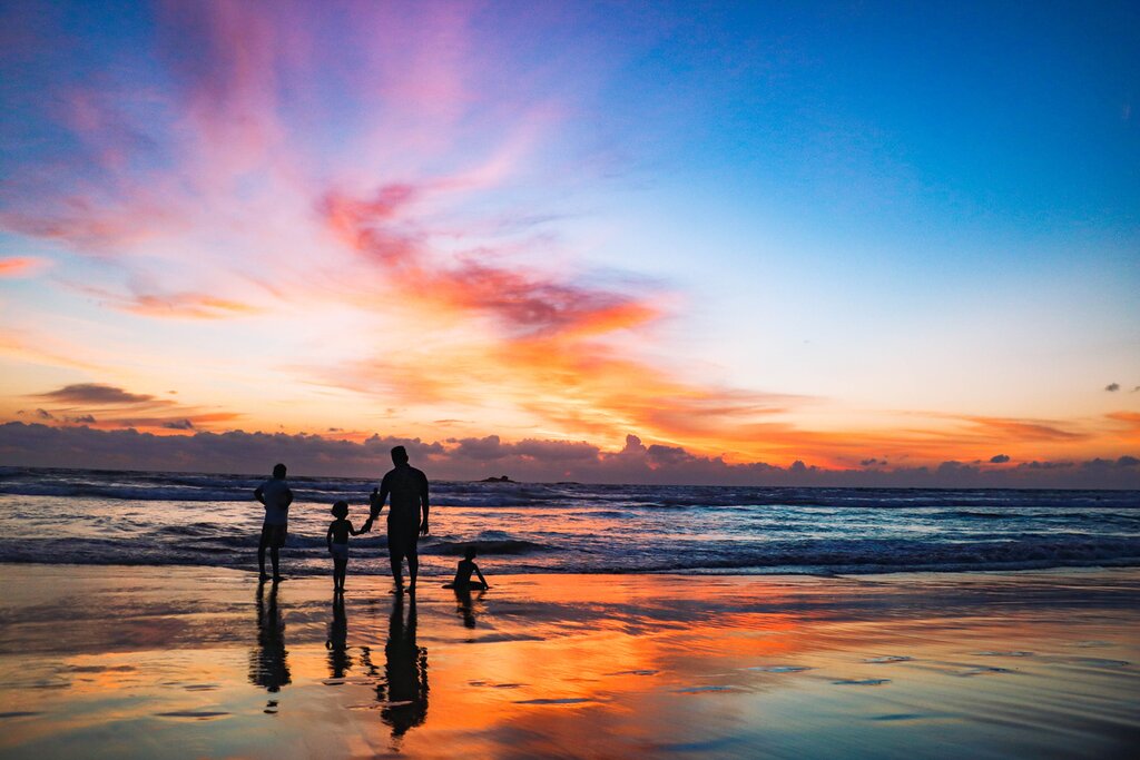 A colorful Sri Lankan sunset