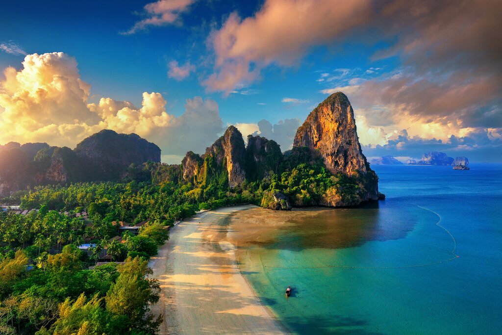Aerial view of Railay Beach