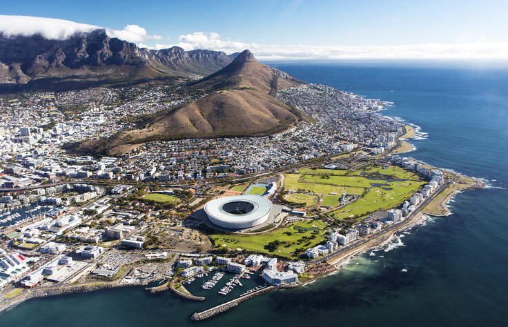Cape Town beaches from above