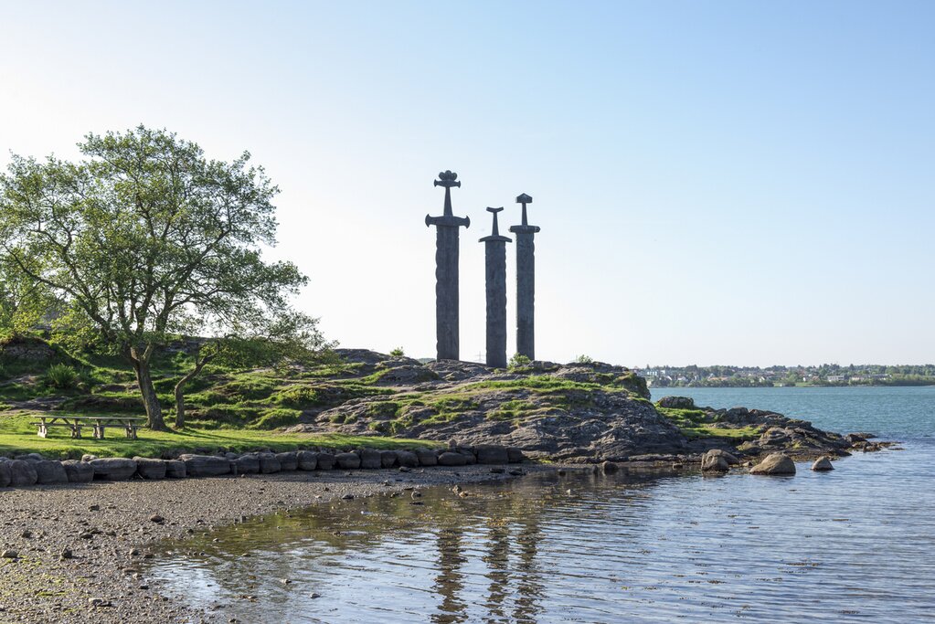 Finish the tour at Sverd i fjell, a commemorative Viking monument