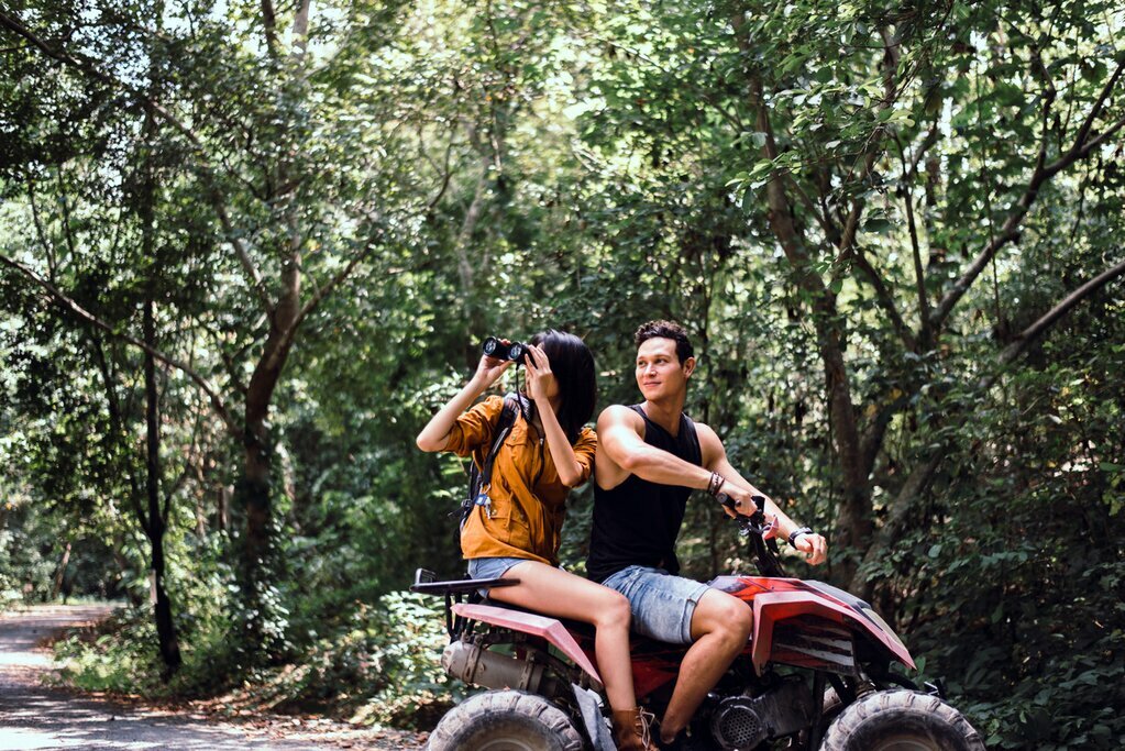 Explore the lush jungles and beaches of Ko Samui by zipline and ATV