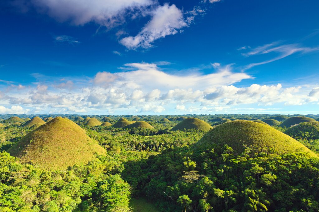 Visit the Chocolate Hills of Bohol Island on this rural Philippines tour