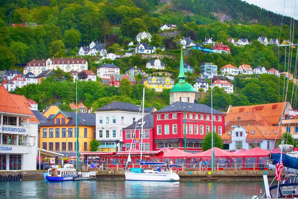 Bergen Fish Market and Cathedral