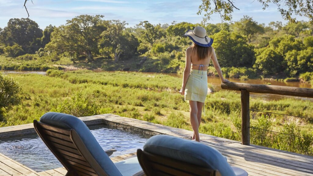 Stay three nights at a luxury lodge in Sabi Sands Game Reserve (photo courtesy of Lion Sands Narina)