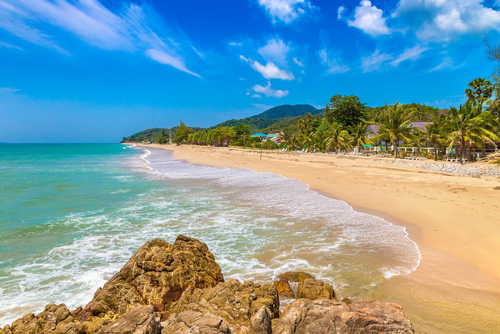 The golden sands of Ko Lanta Island