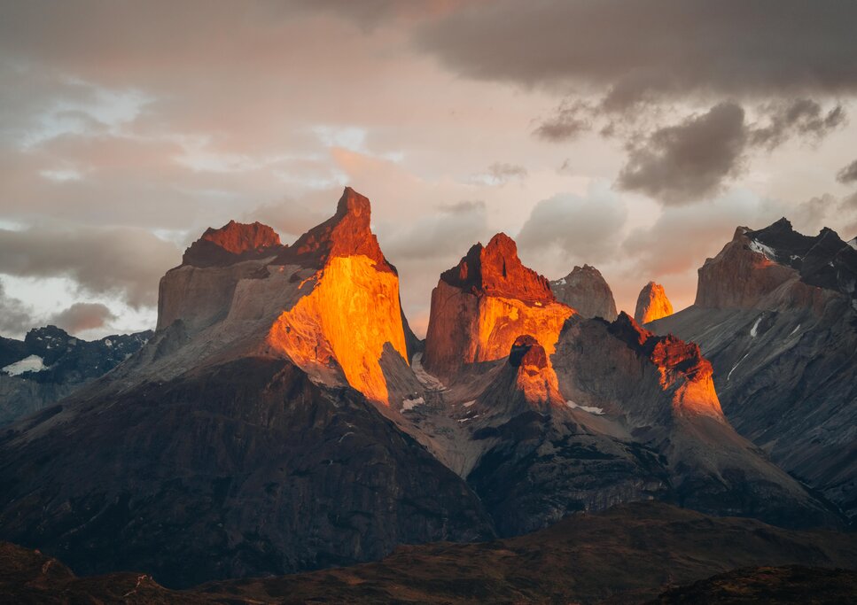 Sunrise in Torres del Paine National Park