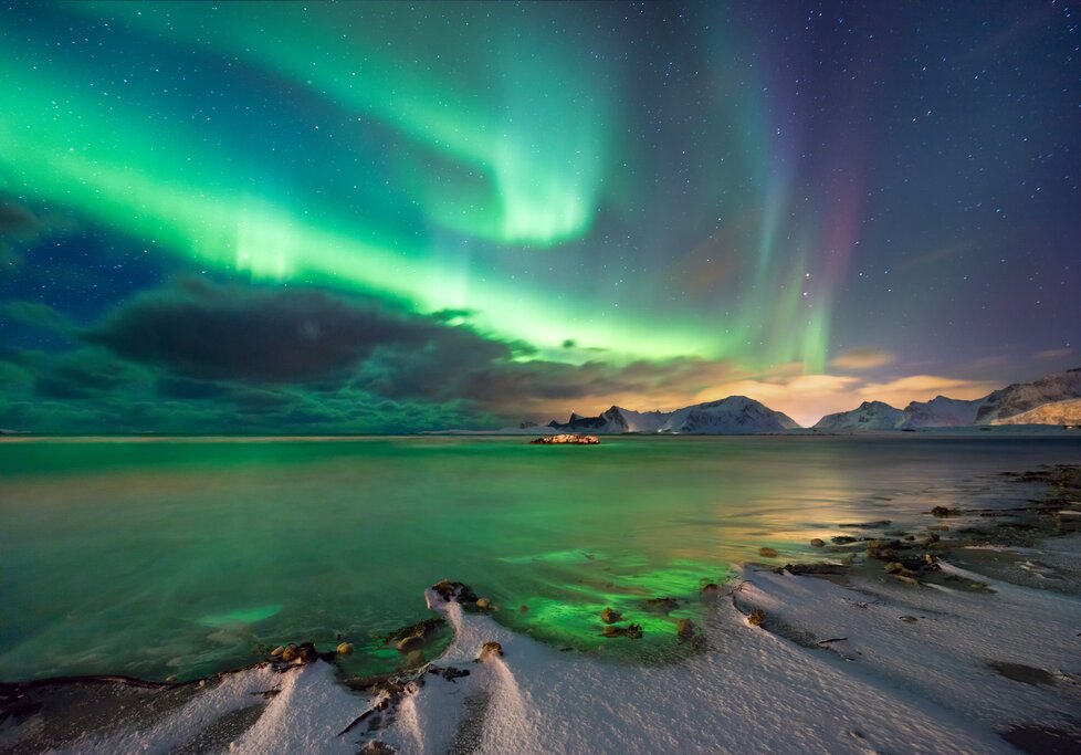 Northern Lights by horseback