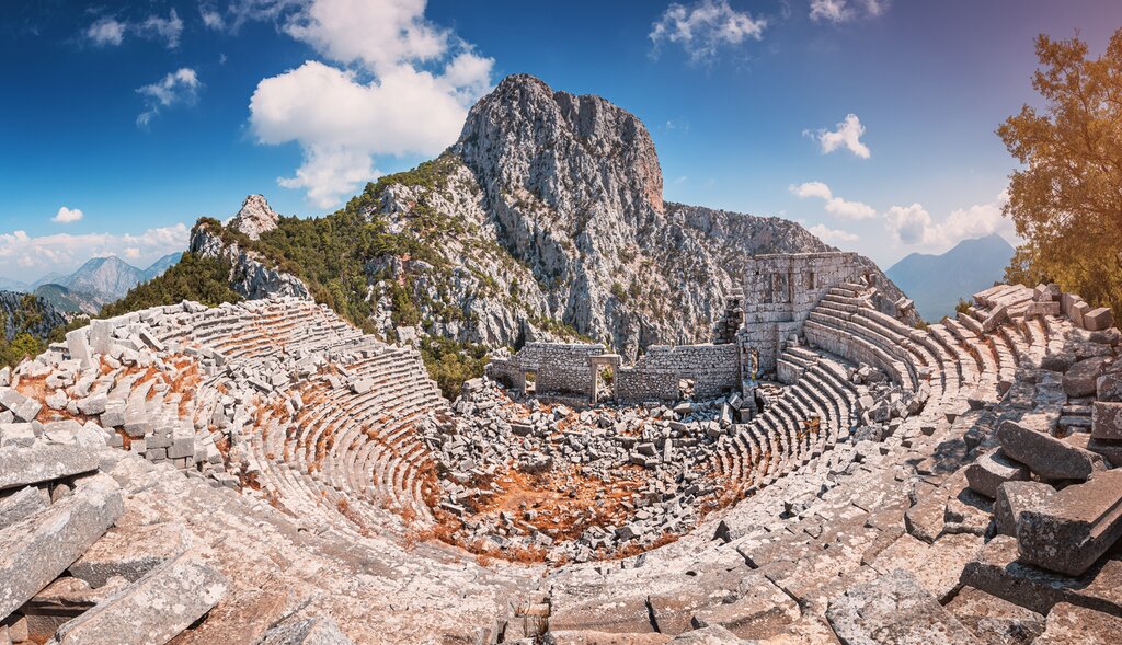 Discover the well-preserved theater in the ruins of Termessos