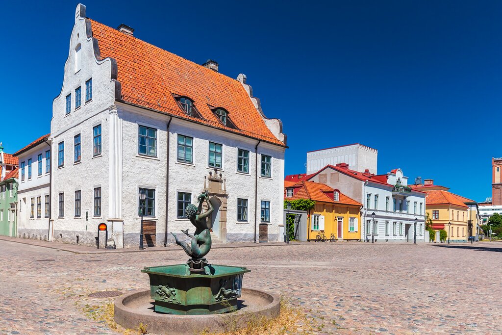 Discover Kalmar's medieval Old Town with two nights to explore its cobbled streets