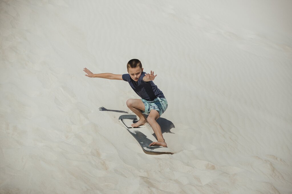 Sandboarding adventure