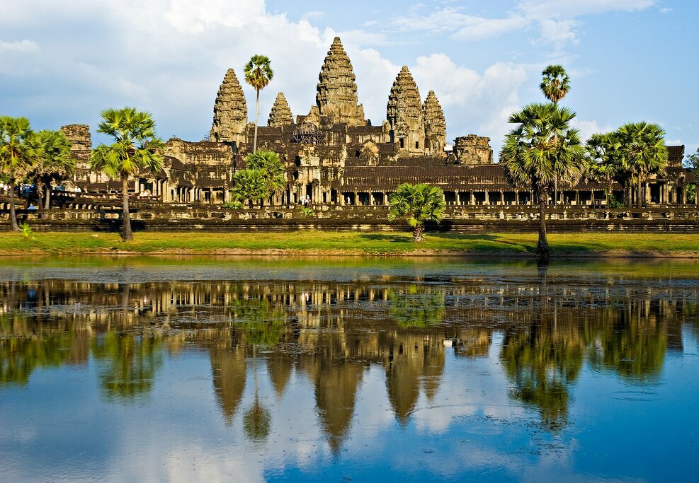 Explore the incredible architecture of the Angkor Wat Temple