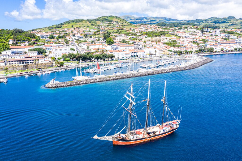 Horta, the capital of Faial