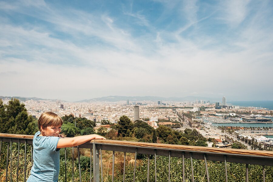 Little boy on Montjuïc Hill