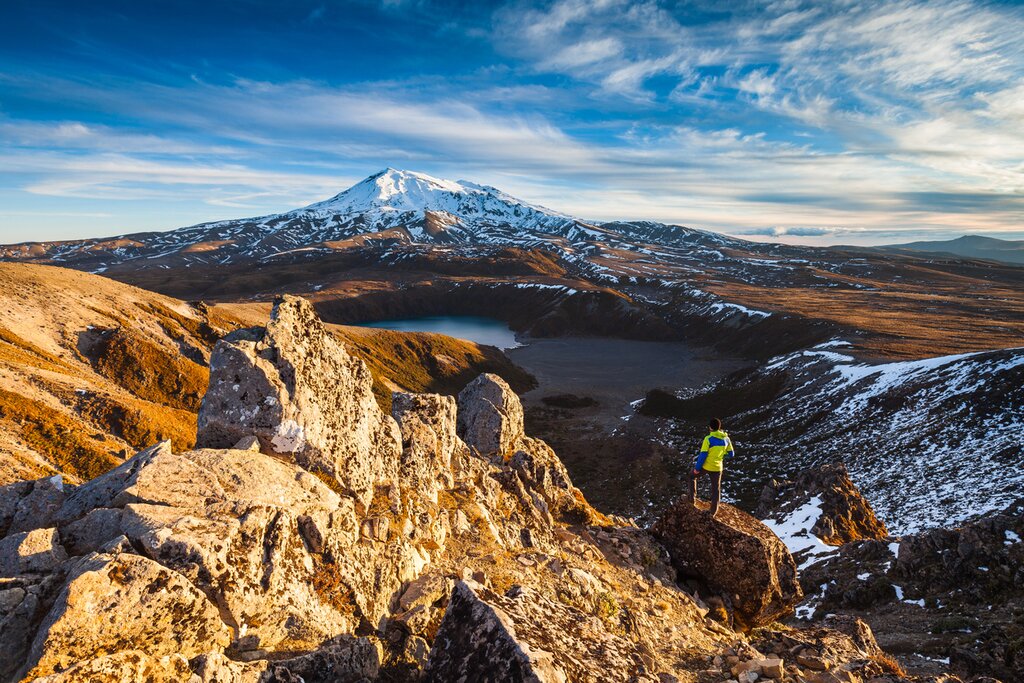Take a guided hike to Mount Ruapehu in Tongariro National Park