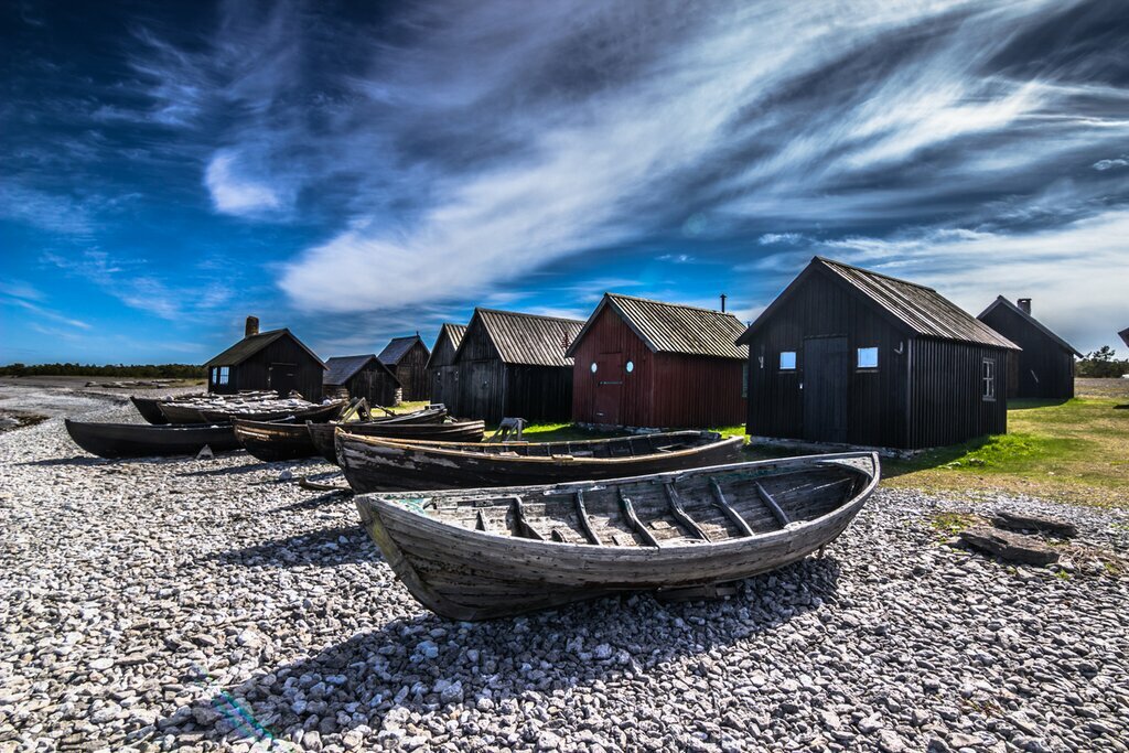 Explore historic fishing villages and Viking sites on the island of Gotland