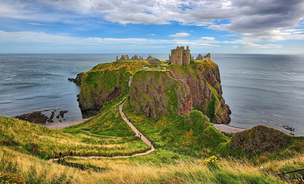 Medieval fortress Dunnottar Castle