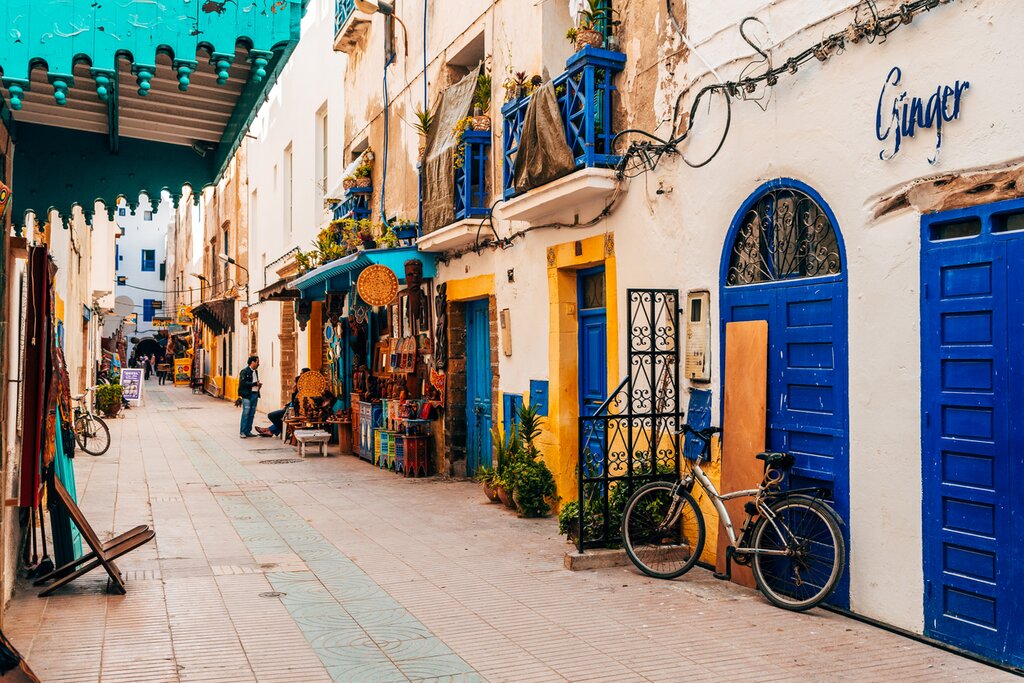 inside the colorful souk of essaouira