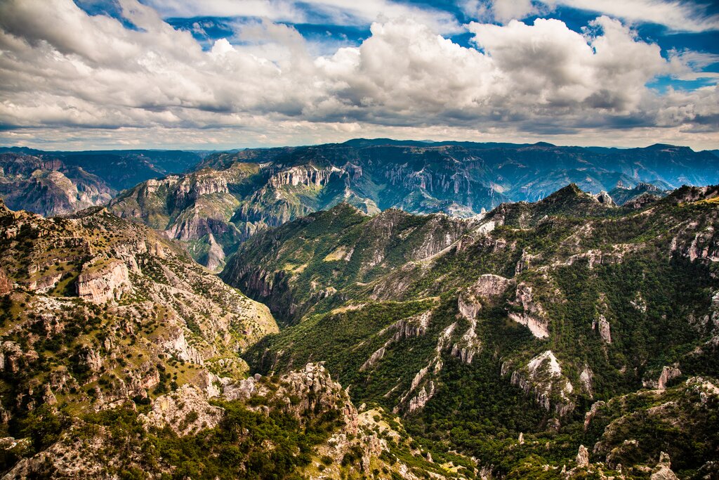 Barrancas del Cobre canyon in Mexico