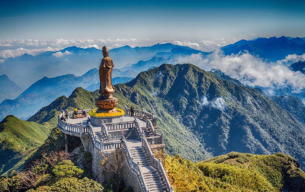 Stand atop Fansipan, Vietnam's highest mountain