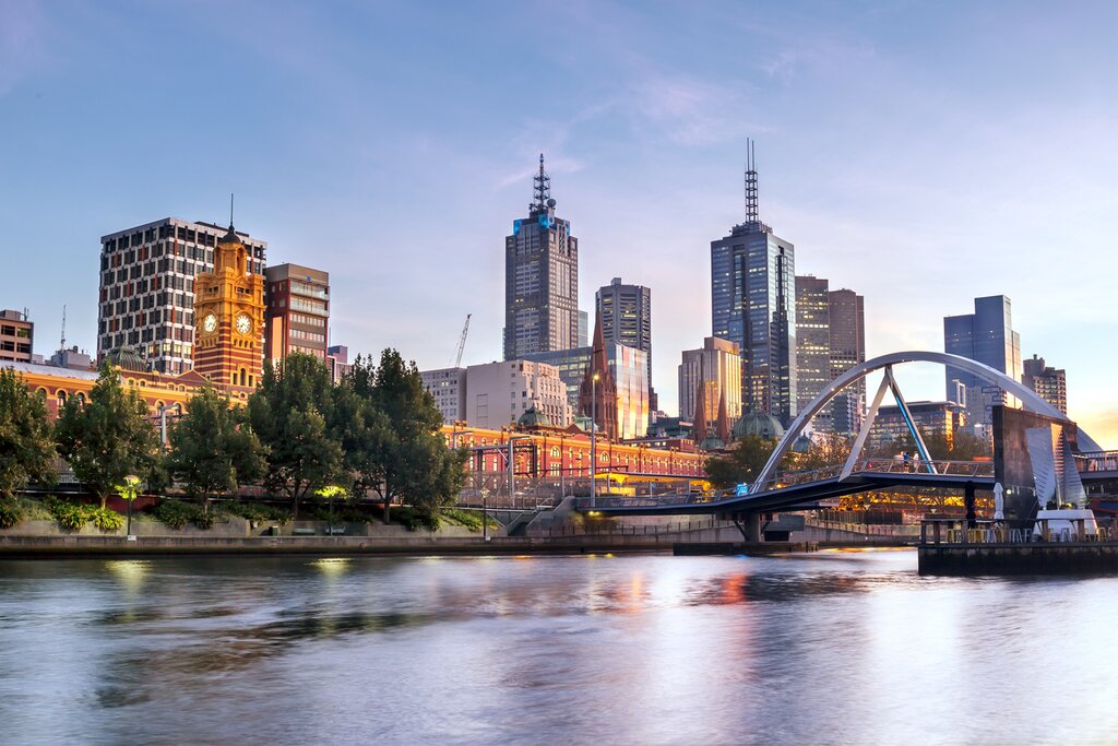 Sunset in Melbourne