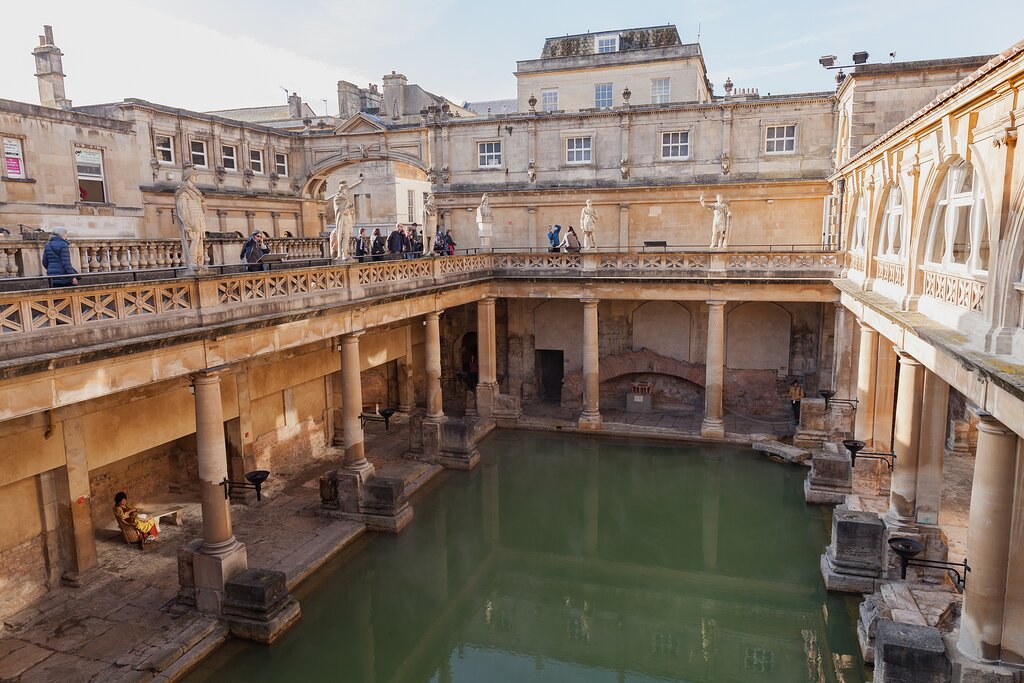 Bath, known for its Roman Bath Complex