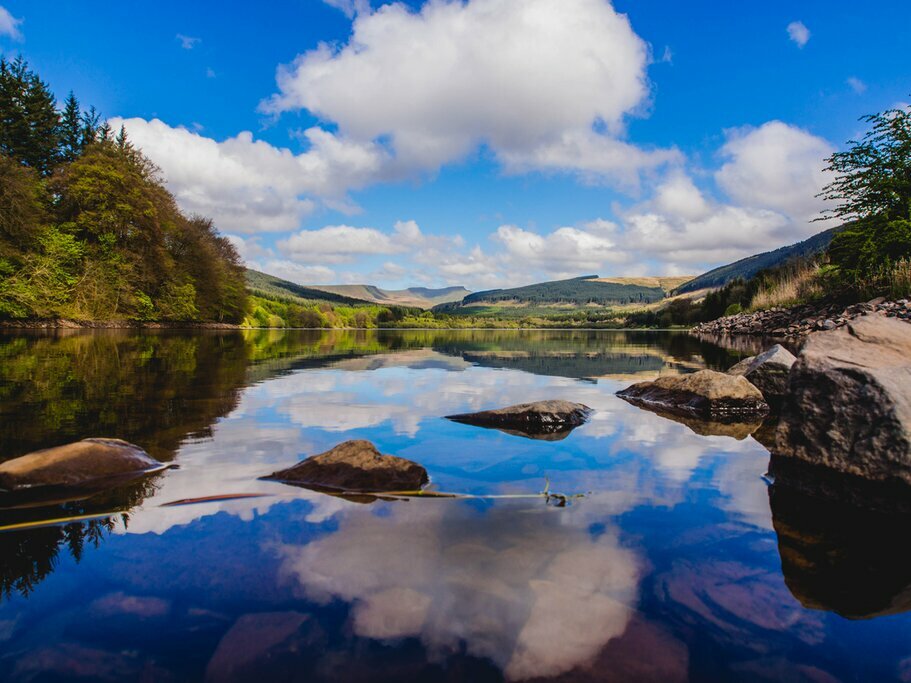 Unspoiled Welsh landscapes in the Brecon Beacons