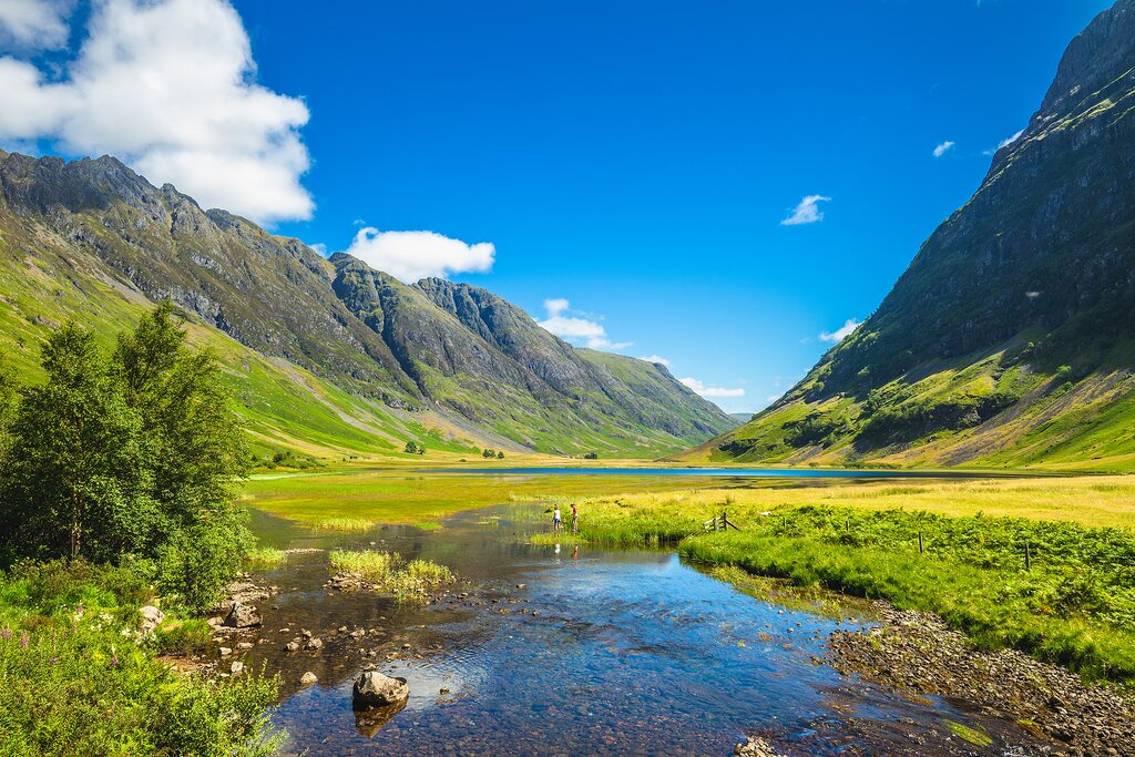 The stunning scenery of Glen Coe in the Highlands