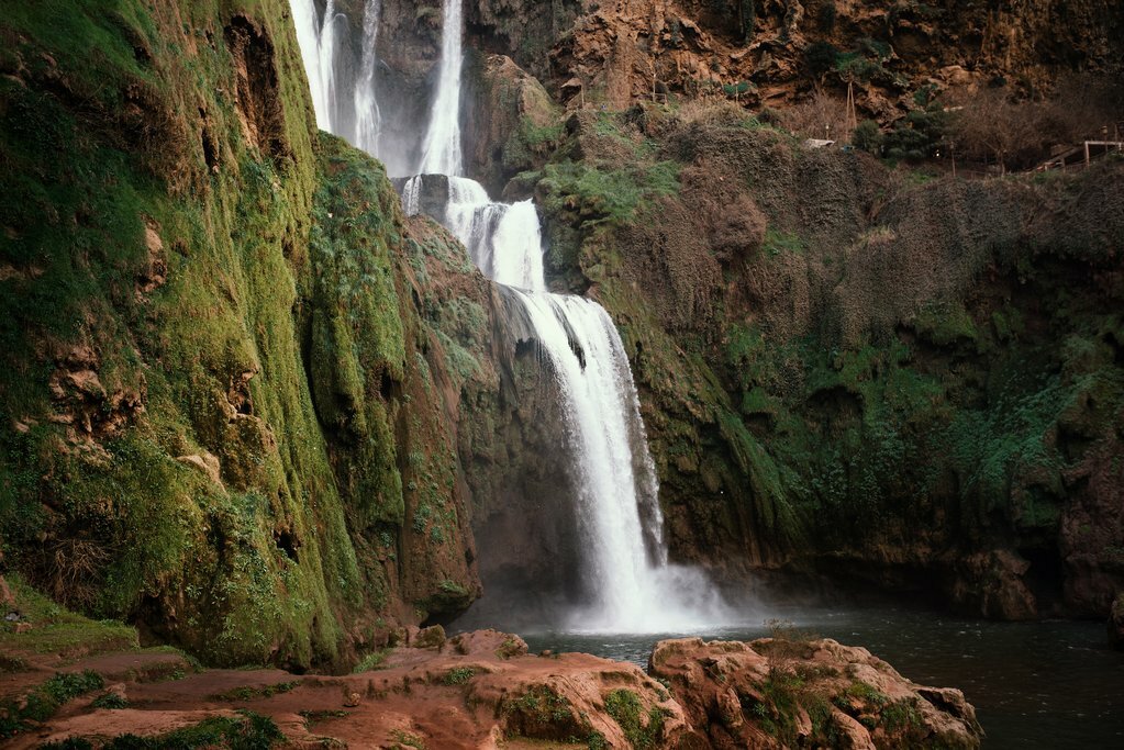 Trek to waterfalls in the Ourika Valley outside of Marrakesh