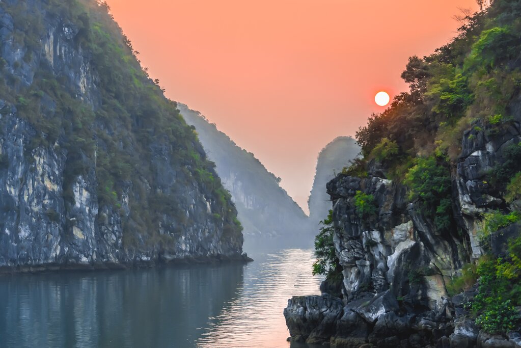 Sunrise In Halong Bay